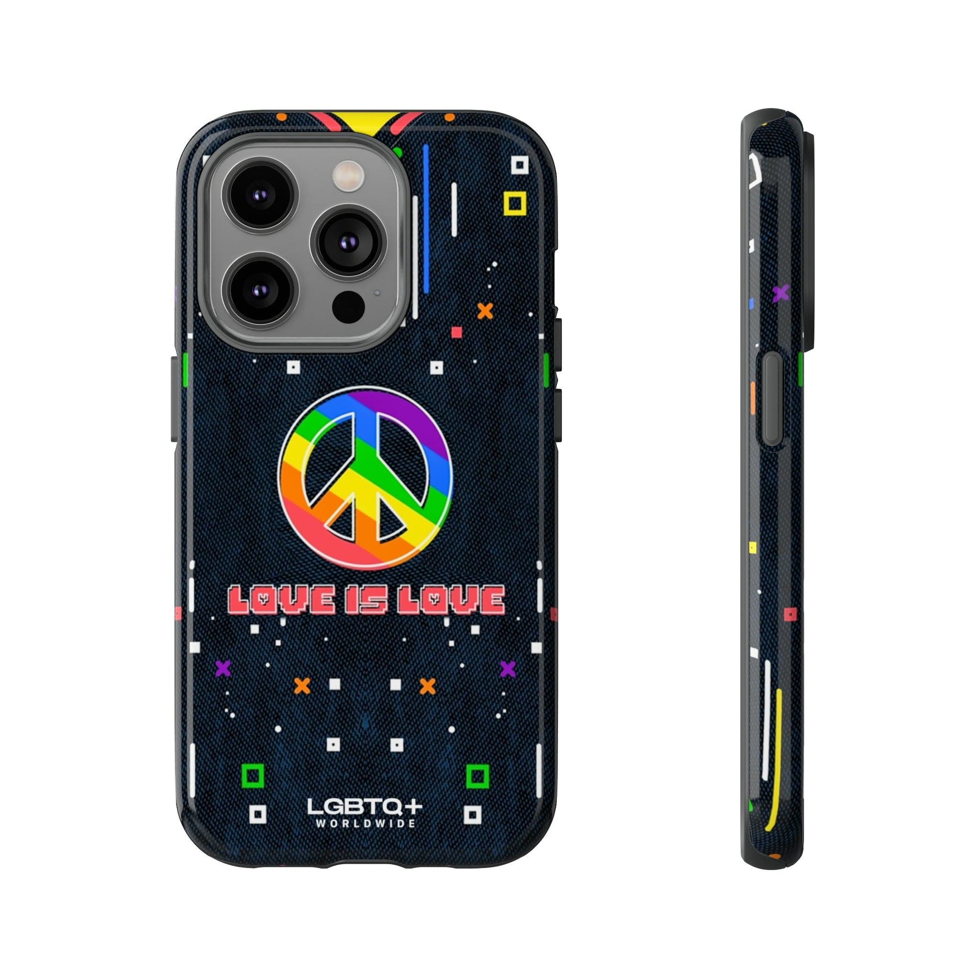 LGBTQWorldwide - ,,PEACE" Doppelgehäuse Handyhülle Accessories, Glossy, iPhone Cases, Matte, Phone accessory, Phone Cases, Samsung Cases, Thermo, Valentine's Day Picks lgbtq Bekleidung Accessoires unisex Zubehör