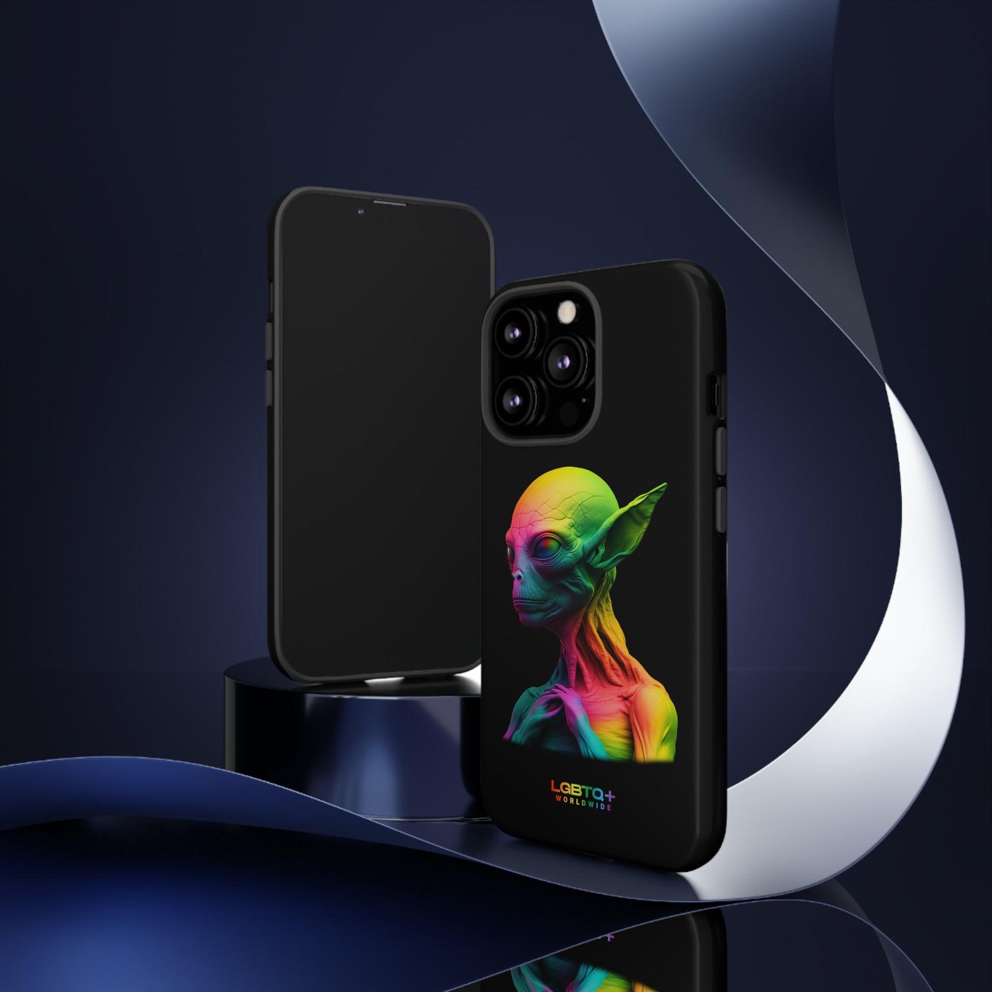 LGBTQWorldwide - ,,ALIEN" Doppelgehäuse Handyhülle Accessories, Glossy, iPhone Cases, Matte, Phone accessory, Phone Cases, Samsung Cases, tough, Valentine's Day Picks lgbtq Bekleidung Accessoires unisex Zubehör