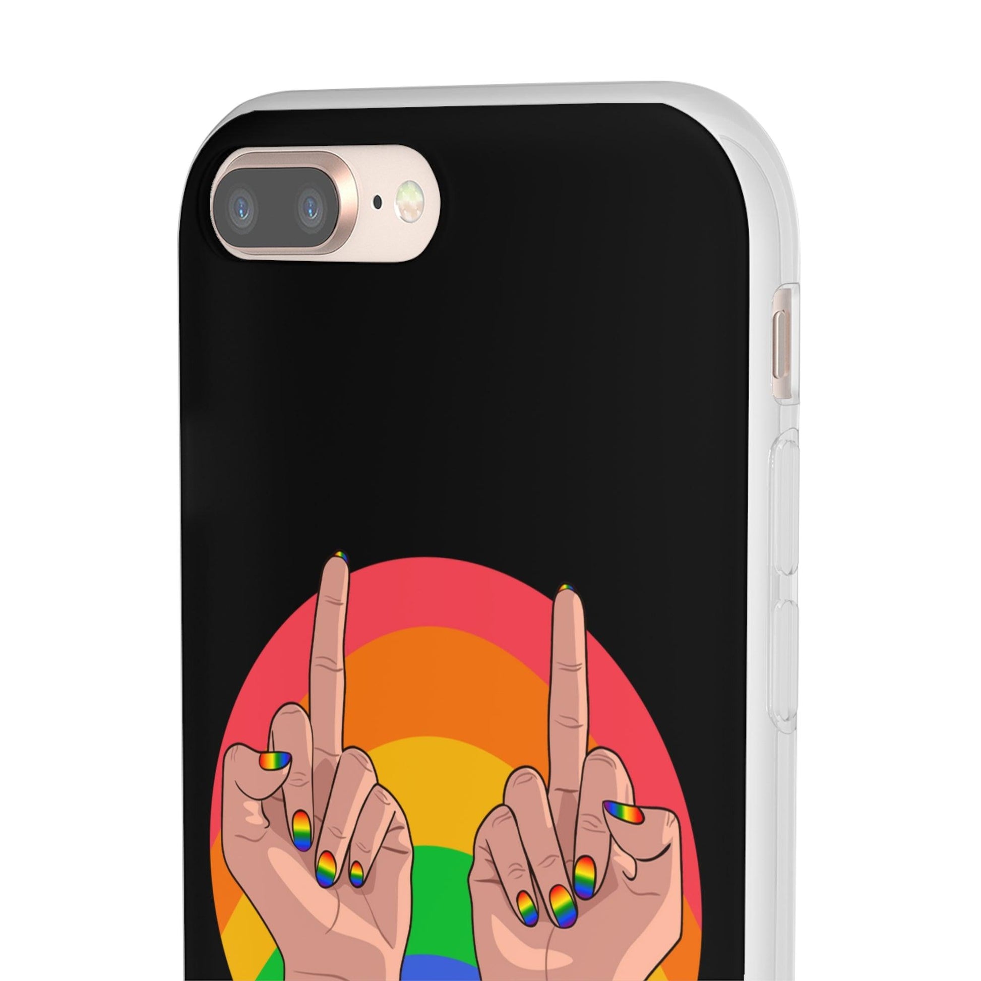 LGBTQWorldwide - ,,GIVE A FUCK" Flexible Handyhülle Accessories, Case, iPhone, iPhone Cases, Phone accessory, Phone Cases, Samsung Cases, silikon, Valentine's Day promotion lgbtq Bekleidung Accessoires unisex Zubehör