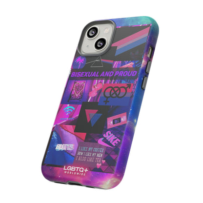 LGBTQWorldwide - ,,BISEXUAL" Doppelgehäuse Handyhülle Accessories, Glossy, iPhone Cases, Matte, Phone accessory, Phone Cases, Samsung Cases, Thermo, Valentine's Day Picks lgbtq Bekleidung Accessoires unisex Zubehör