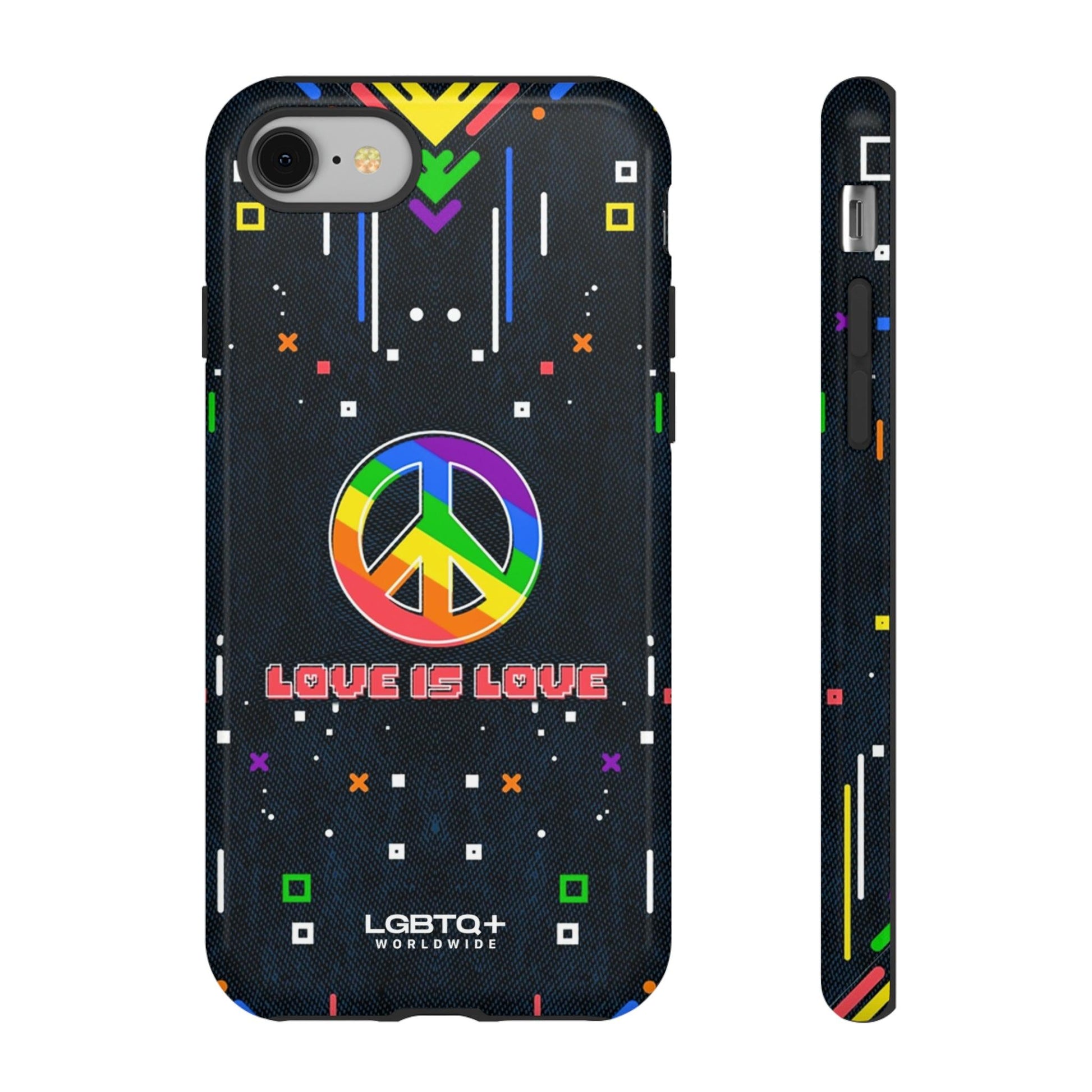 LGBTQWorldwide - ,,PEACE" Doppelgehäuse Handyhülle Accessories, Glossy, iPhone Cases, Matte, Phone accessory, Phone Cases, Samsung Cases, Thermo, Valentine's Day Picks lgbtq Bekleidung Accessoires unisex Zubehör