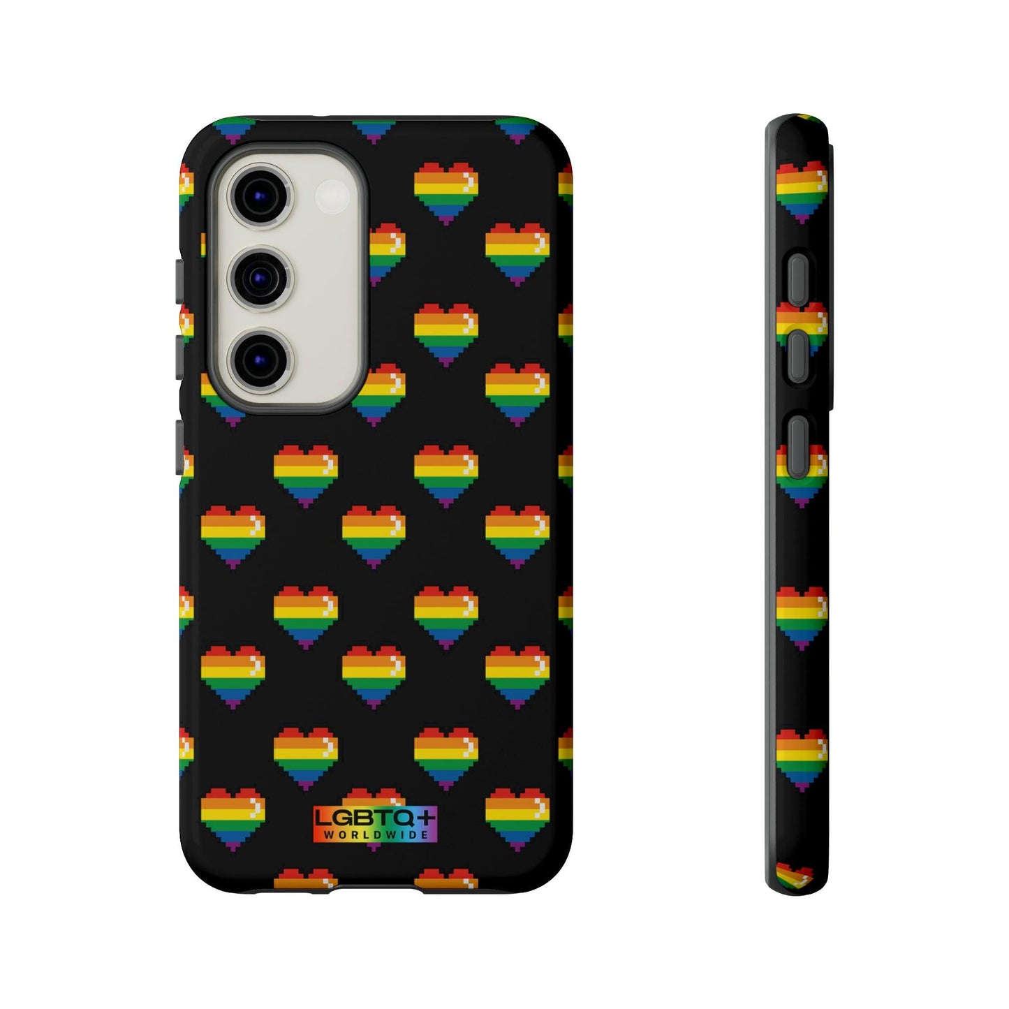 LGBTQWorldwide - ,,COMIC HERZEN" Doppelgehäuse Handyhülle Accessories, Glossy, iPhone Cases, Matte, Phone accessory, Phone Cases, Samsung Cases, Thermo, Valentine's Day Picks lgbtq Bekleidung Accessoires unisex Zubehör