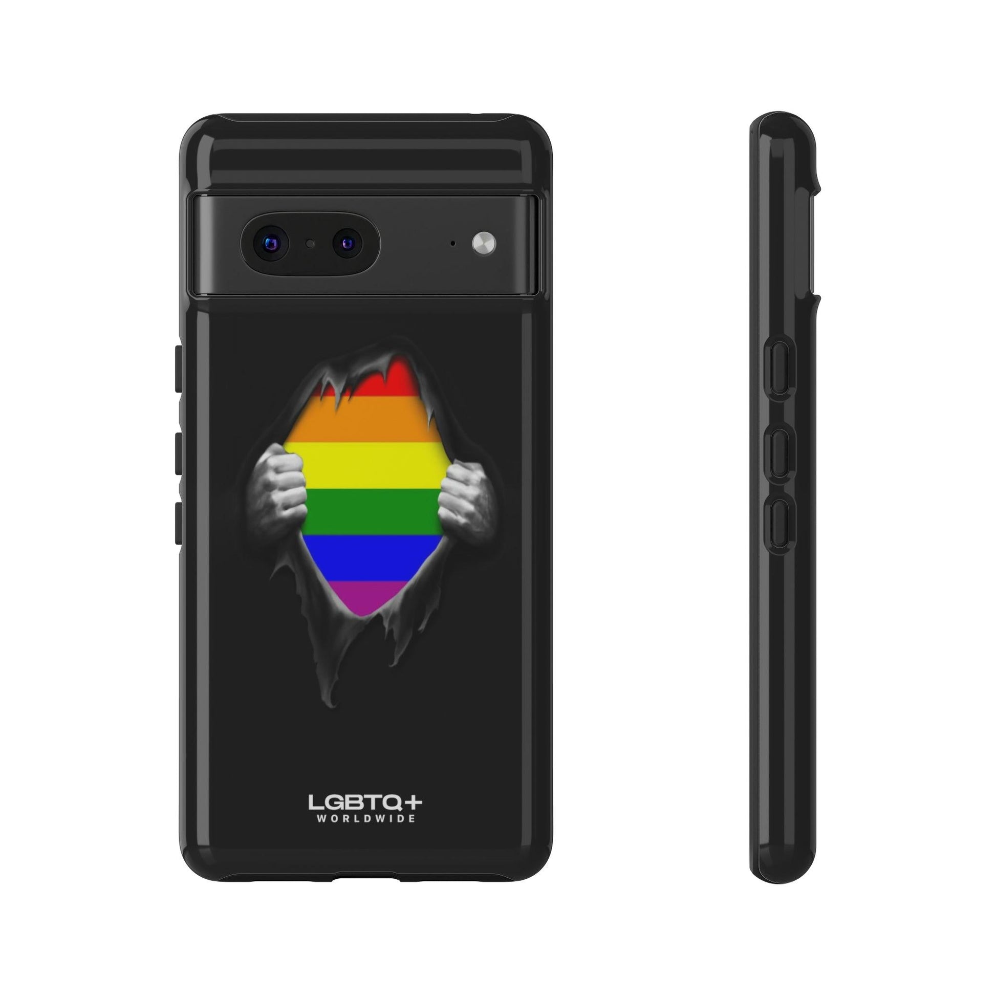 LGBTQWorldwide - ,,SCHWARZES LOCH" Doppelgehäuse Handyhülle Accessories, Glossy, iPhone Cases, Matte, Phone accessory, Phone Cases, Samsung Cases, Thermo, Valentine's Day Picks lgbtq Bekleidung Accessoires unisex Zubehör