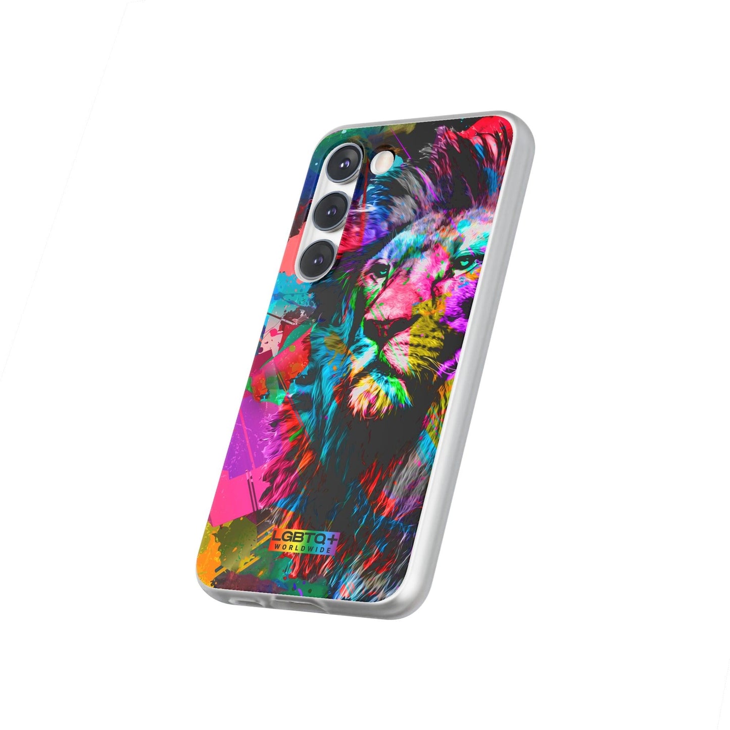 LGBTQWorldwide - ,,STARKER LÖWE" Flexible Handyhülle Accessories, Case, iPhone, iPhone Cases, Phone accessory, Phone Cases, Samsung Cases, silikon, Valentine's Day promotion lgbtq Bekleidung Accessoires unisex Zubehör