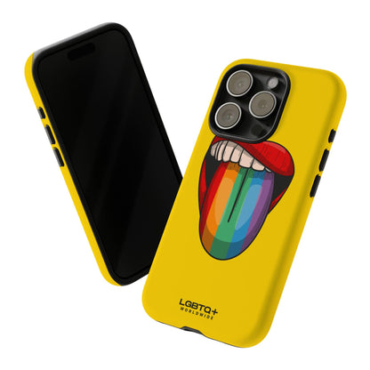 LGBTQWorldwide - ,,ZUNGE" Doppelgehäuse Handyhülle Accessories, Glossy, iPhone Cases, Matte, Phone accessory, Phone Cases, Samsung Cases, Thermo, Valentine's Day Picks lgbtq Bekleidung Accessoires unisex Zubehör