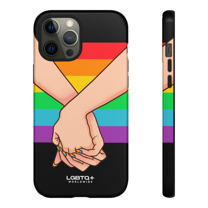 LGBTQWorldwide - ,,TOGETHER PRIDE" Doppelgehäuse Handyhülle Accessories, Glossy, iPhone Cases, Matte, Phone accessory, Phone Cases, Samsung Cases, Thermo, Valentine's Day Picks lgbtq Bekleidung Accessoires unisex Zubehör