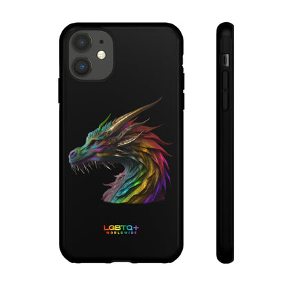 LGBTQWorldwide - ,,DRACHE" Doppelgehäuse Handyhülle Accessories, Glossy, iPhone Cases, Matte, Phone accessory, Phone Cases, Samsung Cases, tough, Valentine's Day Picks lgbtq Bekleidung Accessoires unisex Zubehör