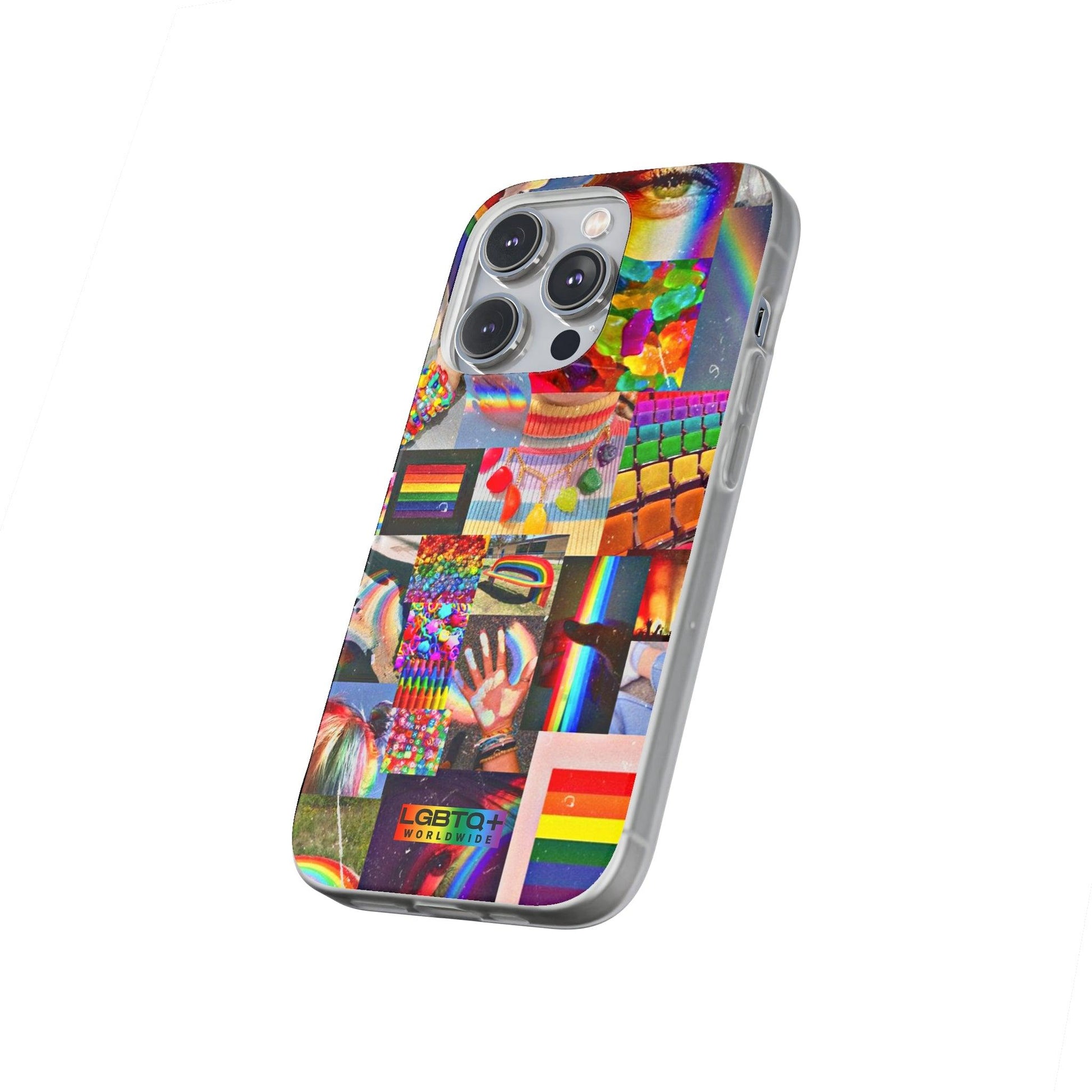 LGBTQWorldwide - ,,COMMUNITY" Flexible Handyhülle Accessories, Case, iPhone, iPhone Cases, Phone accessory, Phone Cases, Samsung Cases, silikon, Valentine's Day promotion lgbtq Bekleidung Accessoires unisex Zubehör