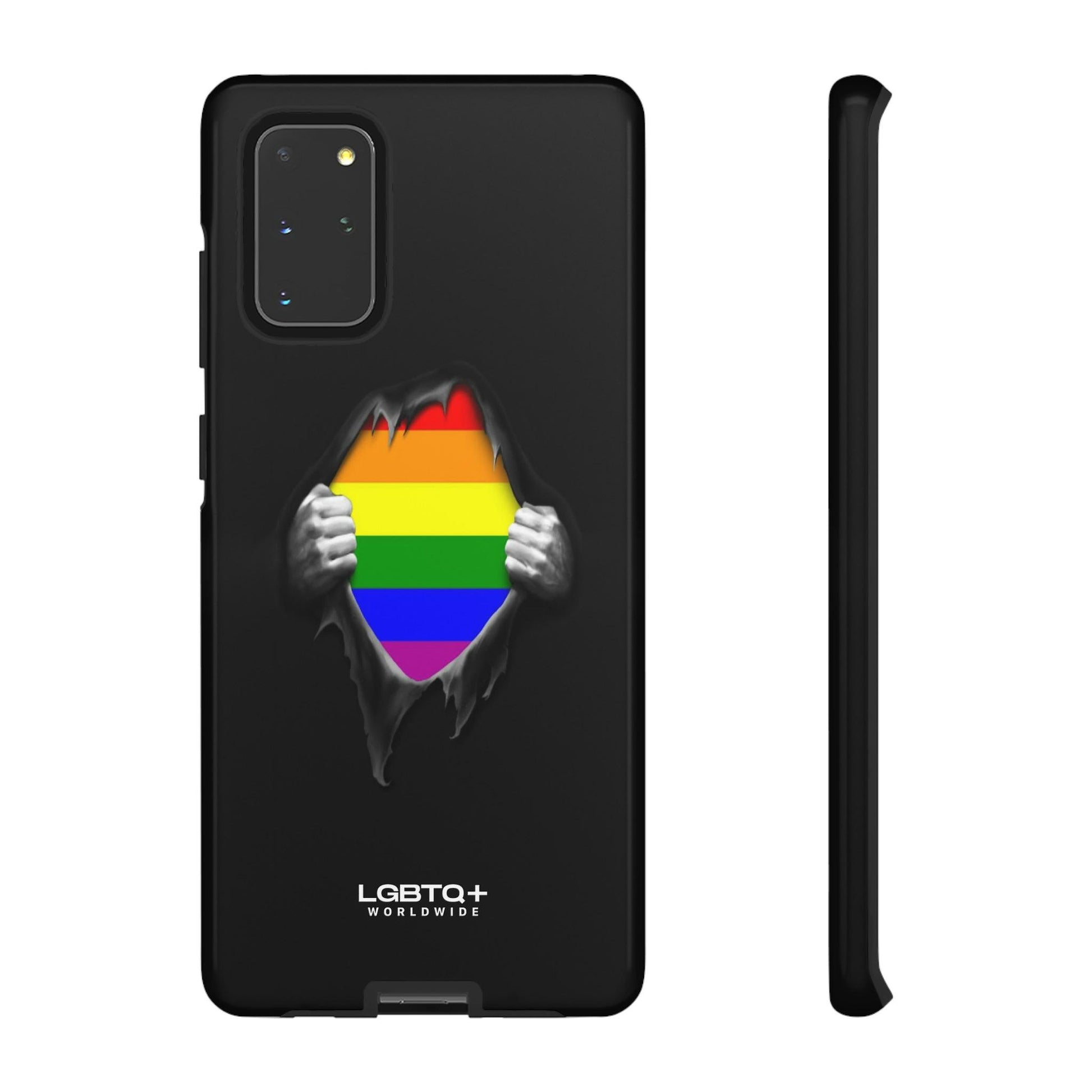 LGBTQWorldwide - ,,SCHWARZES LOCH" Doppelgehäuse Handyhülle Accessories, Glossy, iPhone Cases, Matte, Phone accessory, Phone Cases, Samsung Cases, Thermo, Valentine's Day Picks lgbtq Bekleidung Accessoires unisex Zubehör