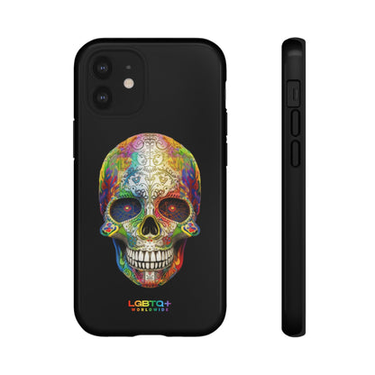 LGBTQWorldwide - ,,SKULL HEAD" Doppelgehäuse Handyhülle Accessories, Glossy, iPhone Cases, Matte, Phone accessory, Phone Cases, Samsung Cases, tough, Valentine's Day Picks lgbtq Bekleidung Accessoires unisex Zubehör