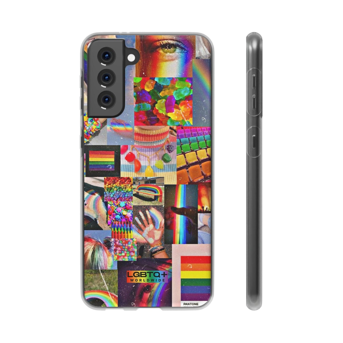 LGBTQWorldwide - ,,COMMUNITY" Flexible Handyhülle Accessories, Case, iPhone, iPhone Cases, Phone accessory, Phone Cases, Samsung Cases, silikon, Valentine's Day promotion lgbtq Bekleidung Accessoires unisex Zubehör