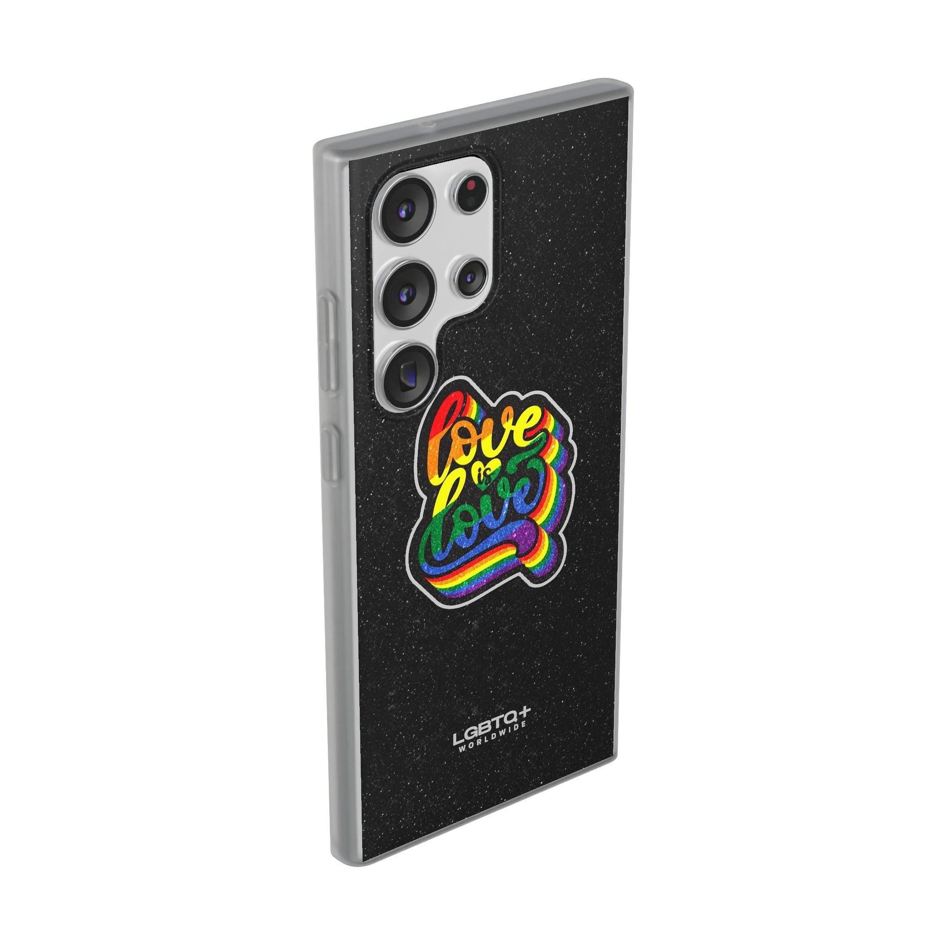 LGBTQWorldwide - ,,LIEBE IST LIEBE" Flexible Handyhülle Accessories, Case, iPhone, iPhone Cases, Phone accessory, Phone Cases, Samsung Cases, Valentine's Day promotion lgbtq Bekleidung Accessoires unisex Zubehör