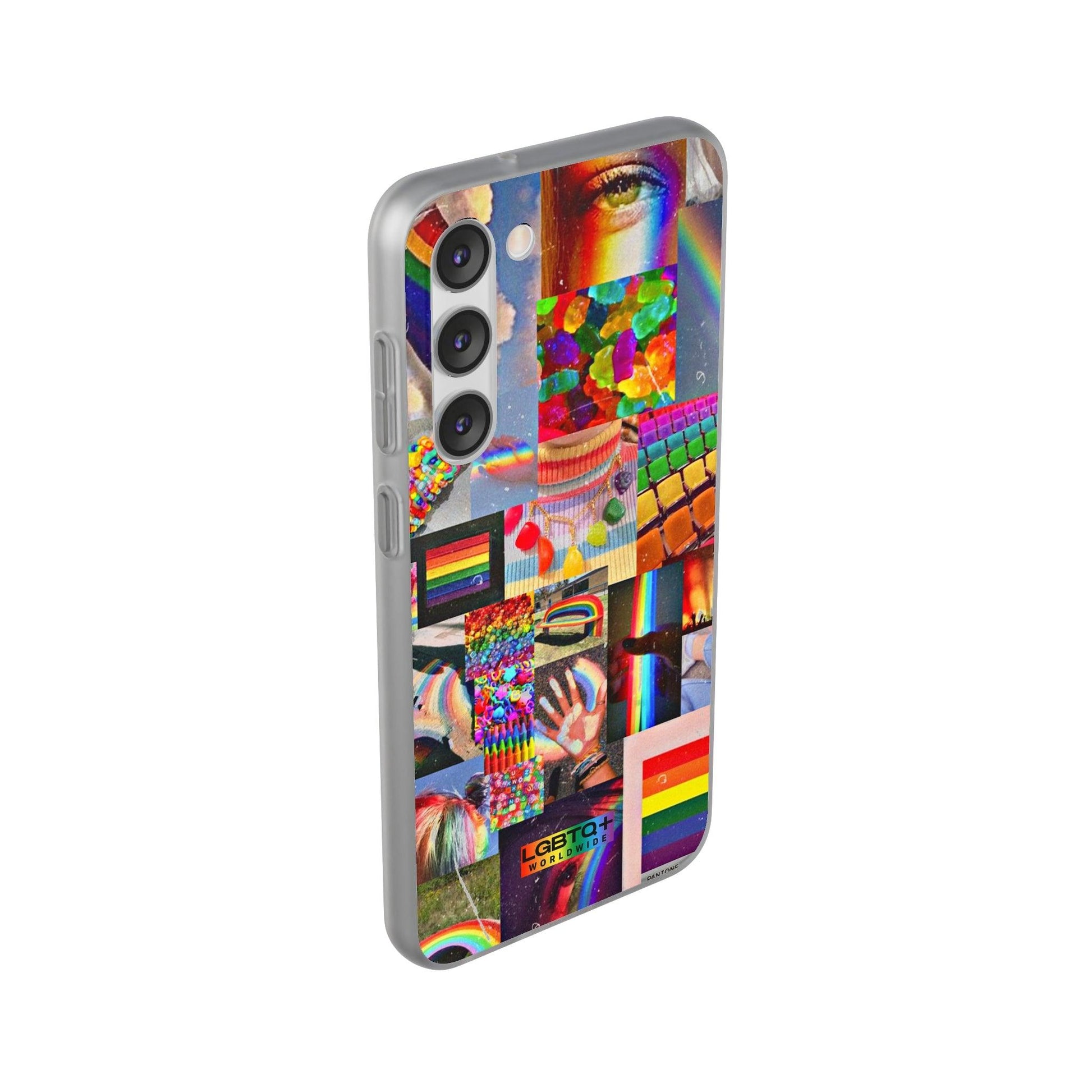 LGBTQWorldwide - ,,COMMUNITY" Flexible Handyhülle Accessories, Case, iPhone, iPhone Cases, Phone accessory, Phone Cases, Samsung Cases, silikon, Valentine's Day promotion lgbtq Bekleidung Accessoires unisex Zubehör