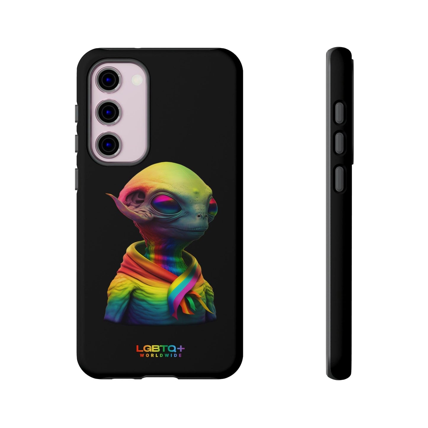 LGBTQWorldwide - ,,ALIEN" Doppelgehäuse Handyhülle Accessories, Glossy, iPhone Cases, Matte, Phone accessory, Phone Cases, Samsung Cases, tough, Valentine's Day Picks lgbtq Bekleidung Accessoires unisex Zubehör