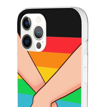 LGBTQWorldwide - ,,TOGETHER PRIDE" Flexible Handyhülle Accessories, Case, iPhone, iPhone Cases, Phone accessory, Phone Cases, Samsung Cases, silikon, Valentine's Day promotion lgbtq Bekleidung Accessoires unisex Zubehör