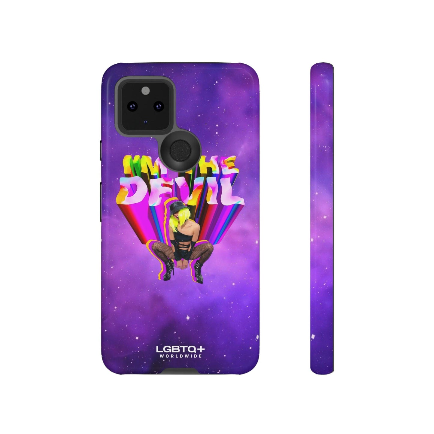 LGBTQWorldwide - ,,I AM THE DEVIL" Doppelgehäuse Handyhülle Accessories, Glossy, iPhone Cases, Matte, Phone accessory, Phone Cases, Samsung Cases, Thermo, Valentine's Day Picks lgbtq Bekleidung Accessoires unisex Zubehör