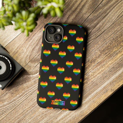 LGBTQWorldwide - ,,COMIC HERZEN" Doppelgehäuse Handyhülle Accessories, Glossy, iPhone Cases, Matte, Phone accessory, Phone Cases, Samsung Cases, Thermo, Valentine's Day Picks lgbtq Bekleidung Accessoires unisex Zubehör