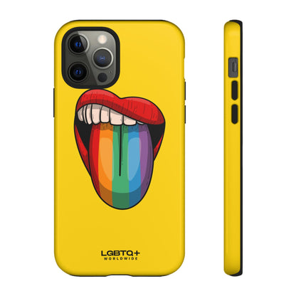 LGBTQWorldwide - ,,ZUNGE" Doppelgehäuse Handyhülle Accessories, Glossy, iPhone Cases, Matte, Phone accessory, Phone Cases, Samsung Cases, Thermo, Valentine's Day Picks lgbtq Bekleidung Accessoires unisex Zubehör