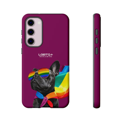 LGBTQWorldwide - ,,GLÜCKLICHER HUND" Doppelgehäuse Handyhülle Accessories, Glossy, iPhone Cases, Matte, Phone accessory, Phone Cases, Samsung Cases, Thermo, Valentine's Day Picks lgbtq Bekleidung Accessoires unisex Zubehör