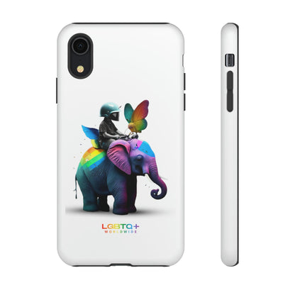 LGBTQWorldwide - ,,SCHMETTERLING" Doppelgehäuse Handyhülle Accessories, Glossy, iPhone Cases, Matte, Phone accessory, Phone Cases, Samsung Cases, tough, Valentine's Day Picks lgbtq Bekleidung Accessoires unisex Zubehör