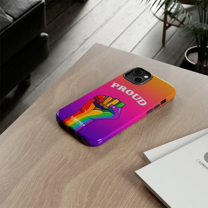 LGBTQWorldwide - ,,GLÜCKLICH" Doppelgehäuse Handyhülle Accessories, Glossy, iPhone Cases, Matte, Phone accessory, Phone Cases, Samsung Cases, Thermo, Valentine's Day Picks lgbtq Bekleidung Accessoires unisex Zubehör