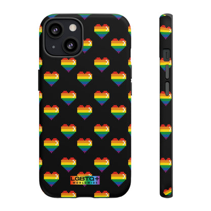 LGBTQWorldwide - ,,COMIC HERZEN" Doppelgehäuse Handyhülle Accessories, Glossy, iPhone Cases, Matte, Phone accessory, Phone Cases, Samsung Cases, Thermo, Valentine's Day Picks lgbtq Bekleidung Accessoires unisex Zubehör