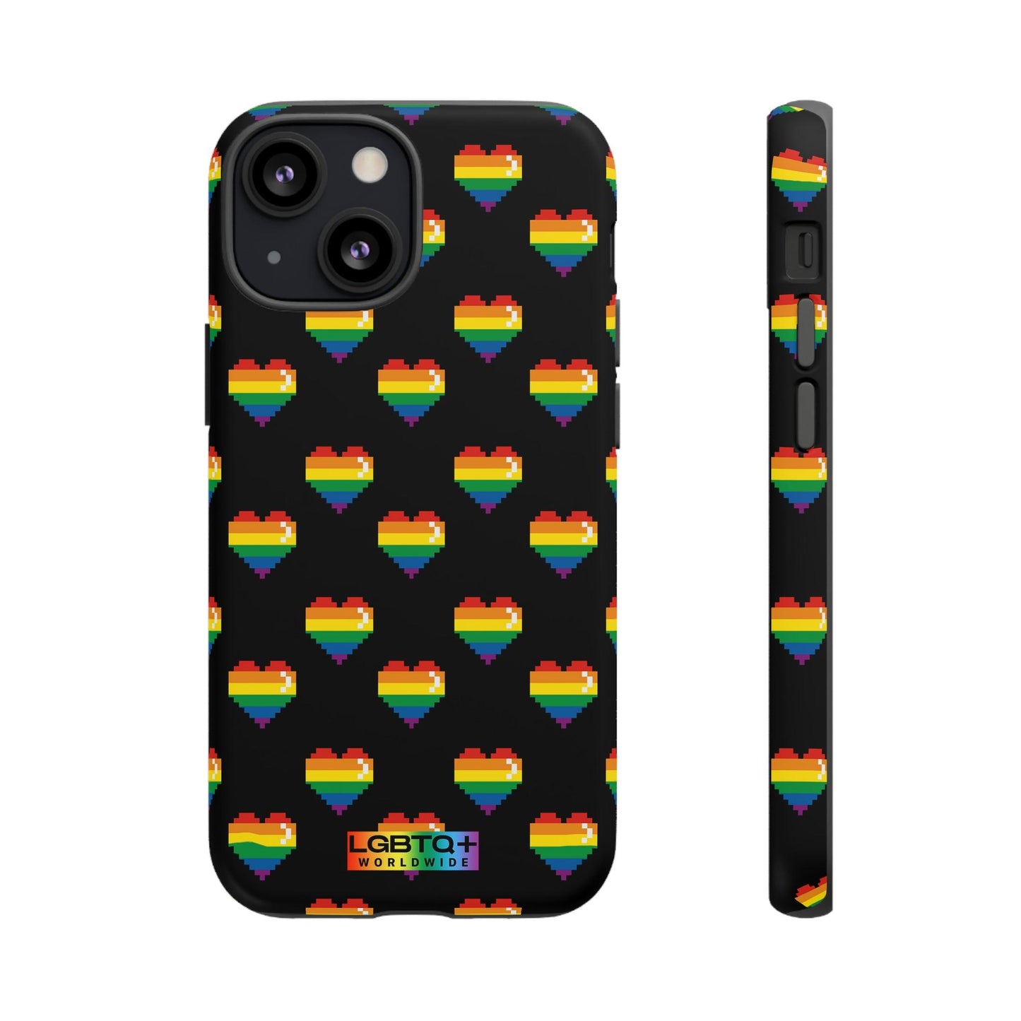 LGBTQWorldwide - ,,COMIC HERZEN" Doppelgehäuse Handyhülle Accessories, Glossy, iPhone Cases, Matte, Phone accessory, Phone Cases, Samsung Cases, Thermo, Valentine's Day Picks lgbtq Bekleidung Accessoires unisex Zubehör