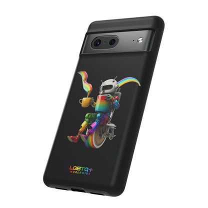 LGBTQWorldwide - ,,LUSTIGER ROBOTER" Doppelgehäuse Handyhülle Accessories, Glossy, iPhone Cases, Matte, Phone accessory, Phone Cases, Samsung Cases, tough, Valentine's Day Picks lgbtq Bekleidung Accessoires unisex Zubehör