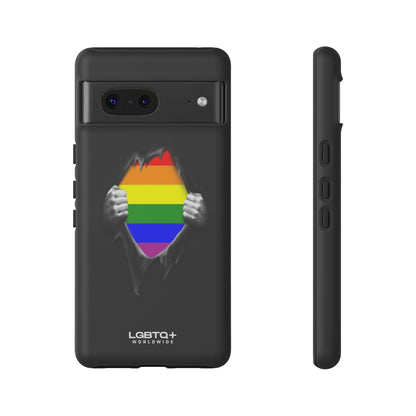 LGBTQWorldwide - ,,SCHWARZES LOCH" Doppelgehäuse Handyhülle Accessories, Glossy, iPhone Cases, Matte, Phone accessory, Phone Cases, Samsung Cases, Thermo, Valentine's Day Picks lgbtq Bekleidung Accessoires unisex Zubehör