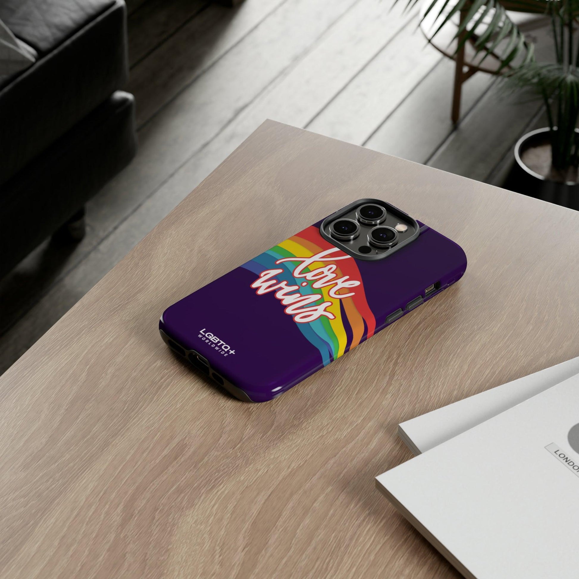 LGBTQWorldwide - ,,LIEBE GEWINNT" Doppelgehäuse Handyhülle Accessories, Glossy, iPhone Cases, Matte, Phone accessory, Phone Cases, Samsung Cases, Thermo, Valentine's Day Picks lgbtq Bekleidung Accessoires unisex Zubehör