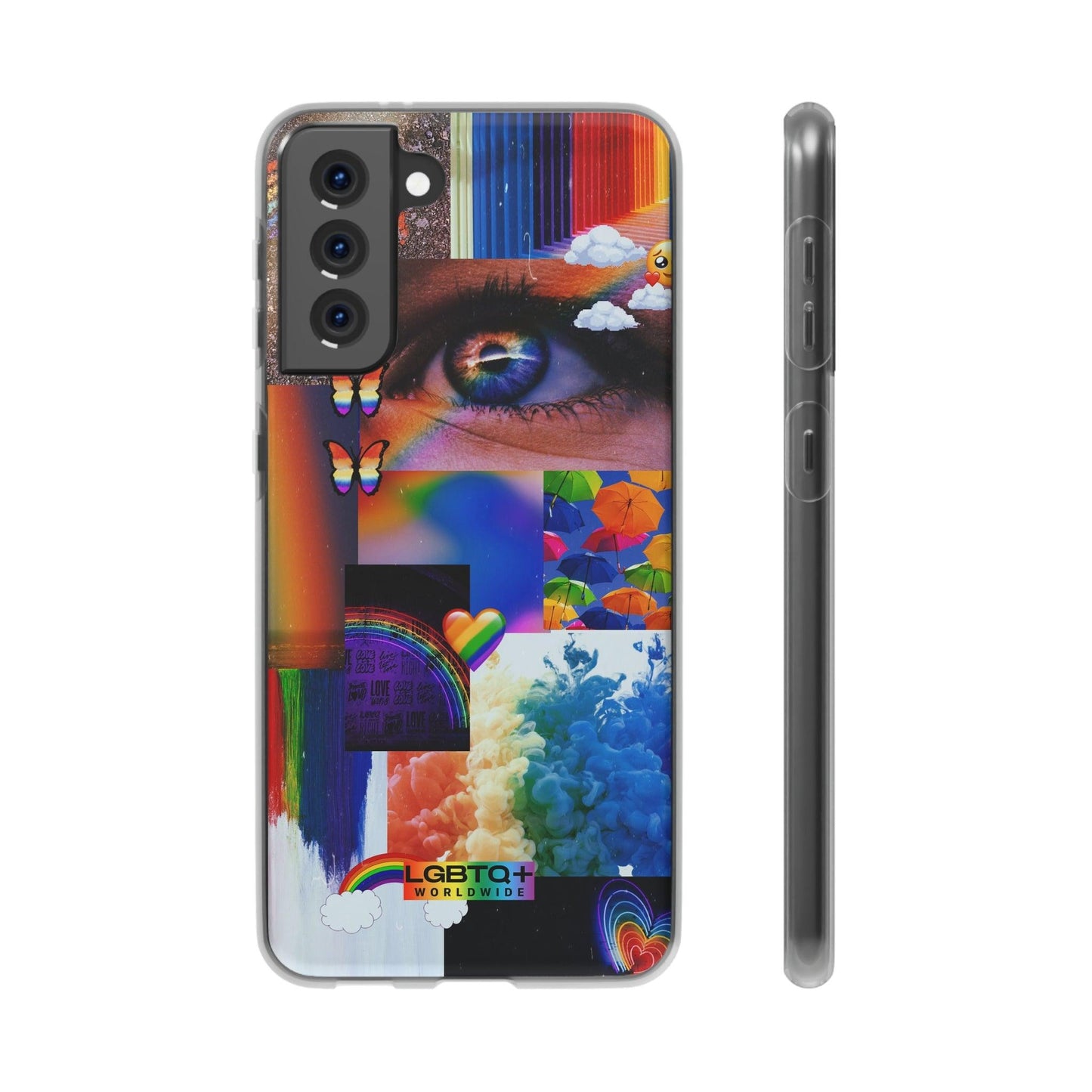 LGBTQWorldwide - ,,VISION" Flexible Handyhülle Accessories, Case, iPhone, iPhone Cases, Phone accessory, Phone Cases, Samsung Cases, silikon, Valentine's Day promotion lgbtq Bekleidung Accessoires unisex Zubehör