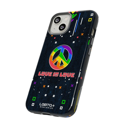 LGBTQWorldwide - ,,PEACE" Doppelgehäuse Handyhülle Accessories, Glossy, iPhone Cases, Matte, Phone accessory, Phone Cases, Samsung Cases, Thermo, Valentine's Day Picks lgbtq Bekleidung Accessoires unisex Zubehör