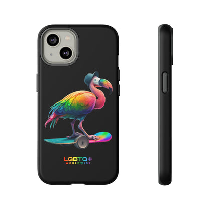 LGBTQWorldwide - ,,FLAMINGO" Doppelgehäuse Handyhülle Accessories, Glossy, iPhone Cases, Matte, Phone accessory, Phone Cases, Samsung Cases, tough, Valentine's Day Picks lgbtq Bekleidung Accessoires unisex Zubehör