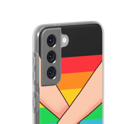 LGBTQWorldwide - ,,TOGETHER PRIDE" Flexible Handyhülle Accessories, Case, iPhone, iPhone Cases, Phone accessory, Phone Cases, Samsung Cases, silikon, Valentine's Day promotion lgbtq Bekleidung Accessoires unisex Zubehör