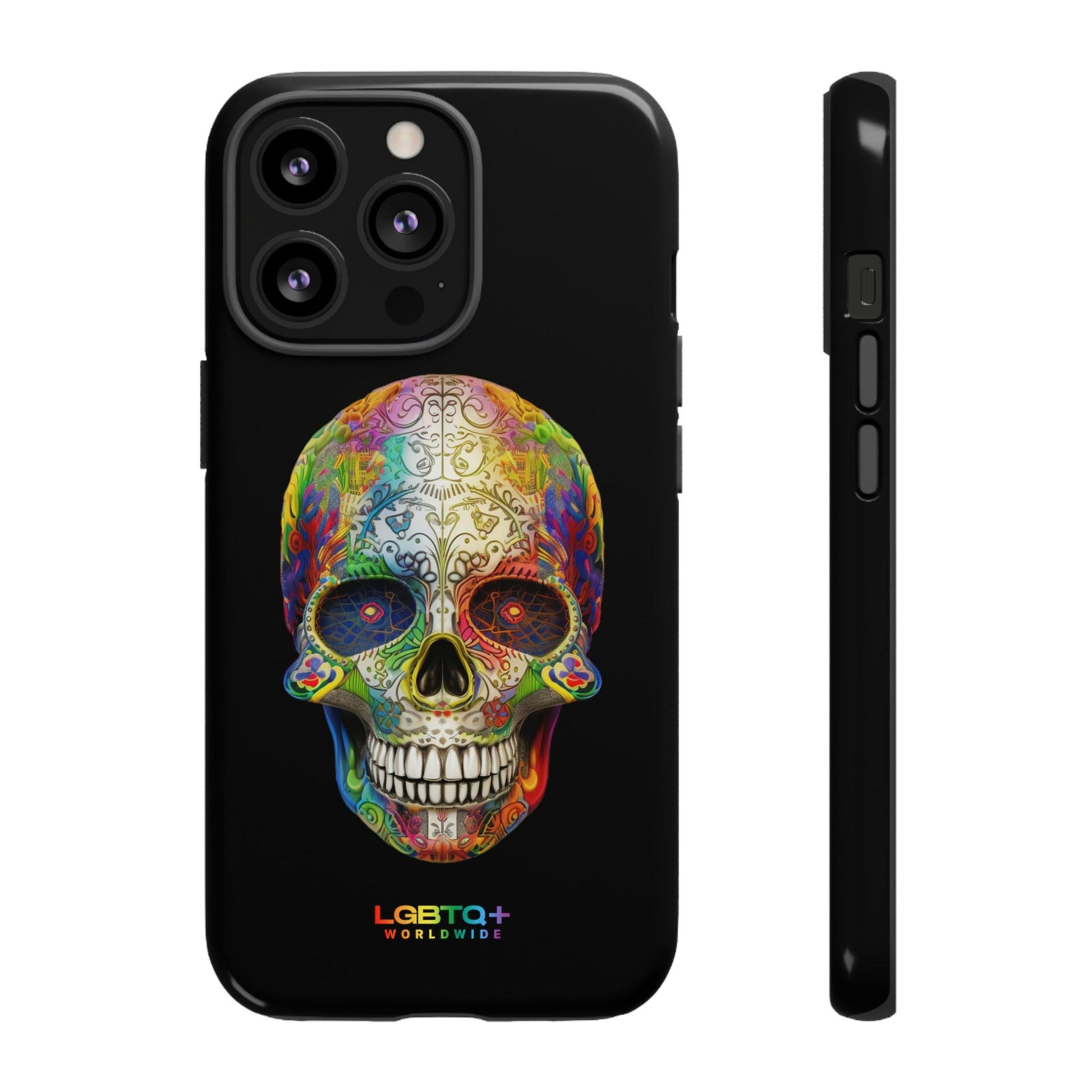 LGBTQWorldwide - ,,SKULL HEAD" Doppelgehäuse Handyhülle Accessories, Glossy, iPhone Cases, Matte, Phone accessory, Phone Cases, Samsung Cases, tough, Valentine's Day Picks lgbtq Bekleidung Accessoires unisex Zubehör