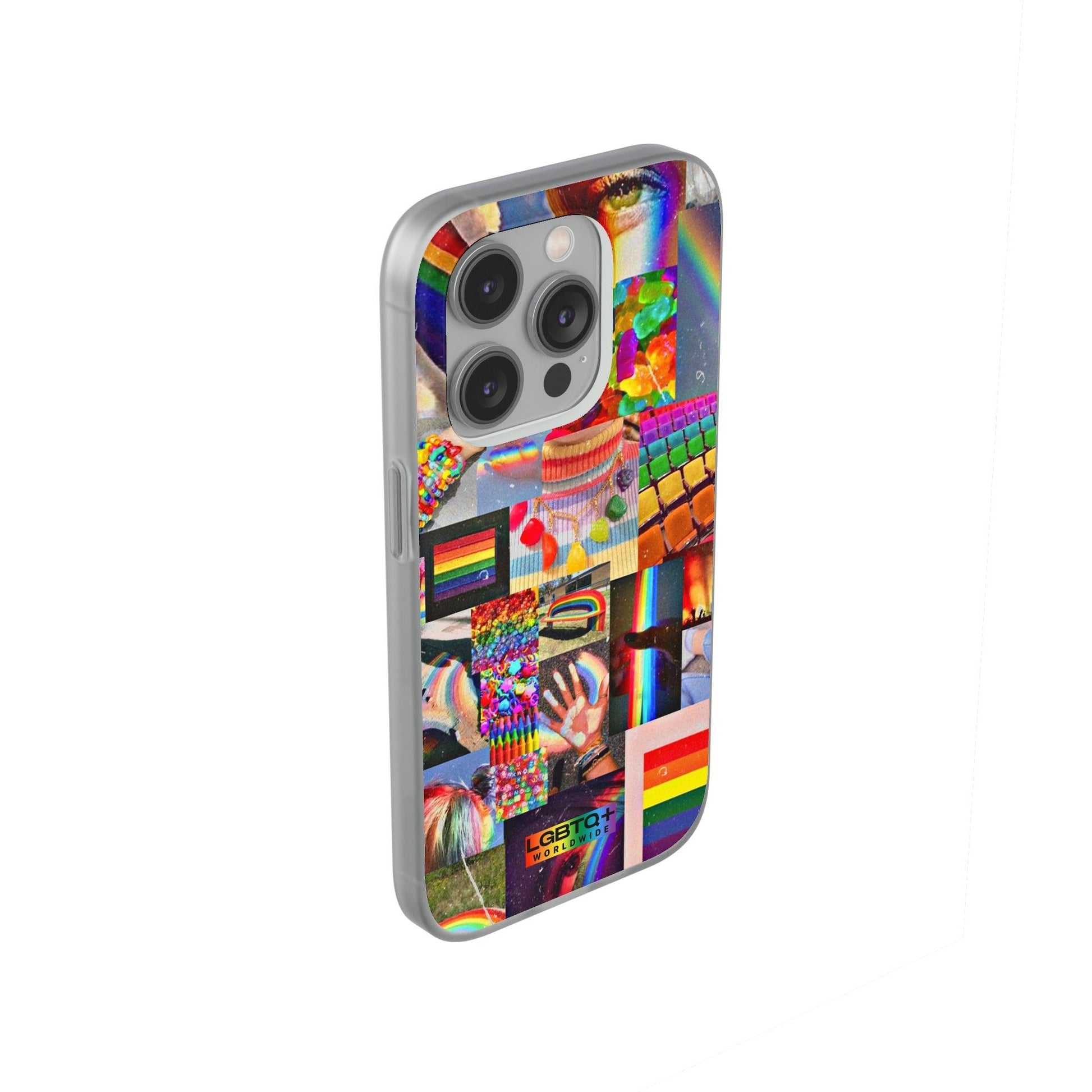 LGBTQWorldwide - ,,COMMUNITY" Flexible Handyhülle Accessories, Case, iPhone, iPhone Cases, Phone accessory, Phone Cases, Samsung Cases, silikon, Valentine's Day promotion lgbtq Bekleidung Accessoires unisex Zubehör