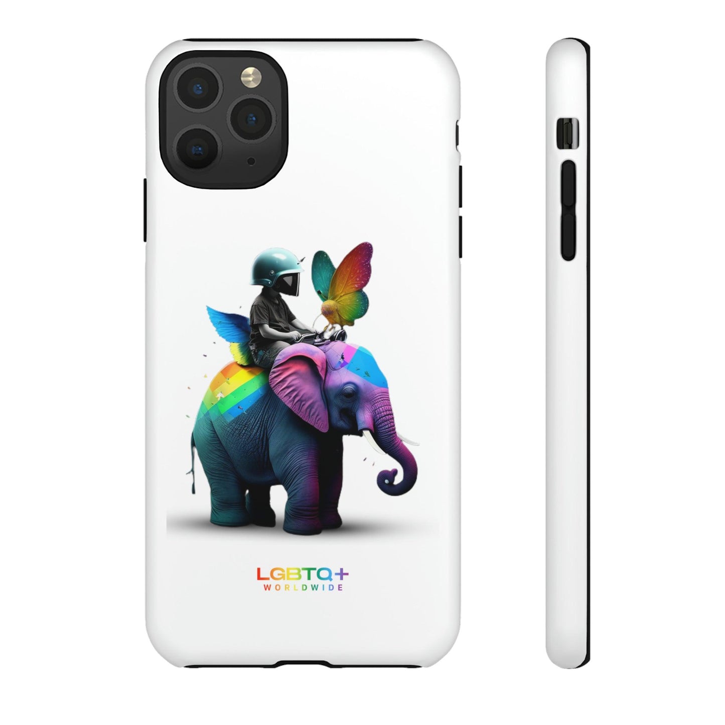 LGBTQWorldwide - ,,SCHMETTERLING" Doppelgehäuse Handyhülle Accessories, Glossy, iPhone Cases, Matte, Phone accessory, Phone Cases, Samsung Cases, tough, Valentine's Day Picks lgbtq Bekleidung Accessoires unisex Zubehör