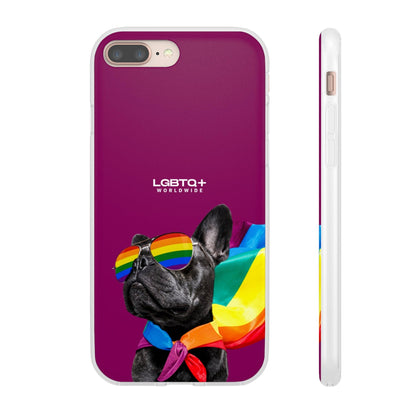 LGBTQWorldwide - ,,GLÜCKLICHER HUND" Flexible Handyhülle Accessories, Case, iPhone, iPhone Cases, Phone accessory, Phone Cases, Samsung Cases, silikon, Valentine's Day promotion lgbtq Bekleidung Accessoires unisex Zubehör