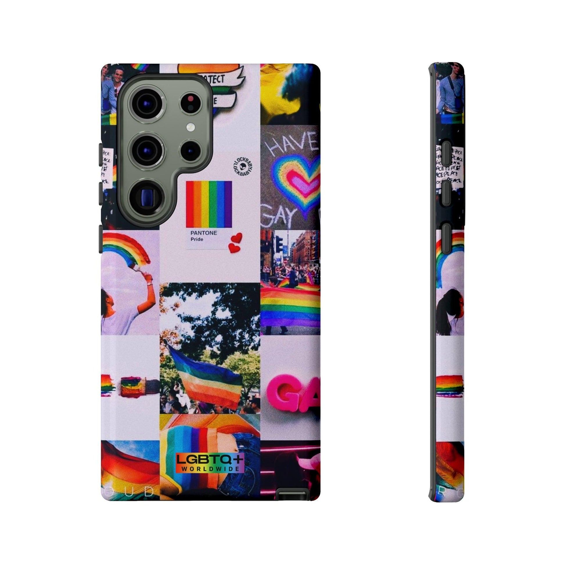 LGBTQWorldwide - ,,REGENBOGEN" Doppelgehäuse Handyhülle Accessories, Glossy, iPhone Cases, Matte, Phone accessory, Phone Cases, Samsung Cases, Thermo, Valentine's Day Picks lgbtq Bekleidung Accessoires unisex Zubehör