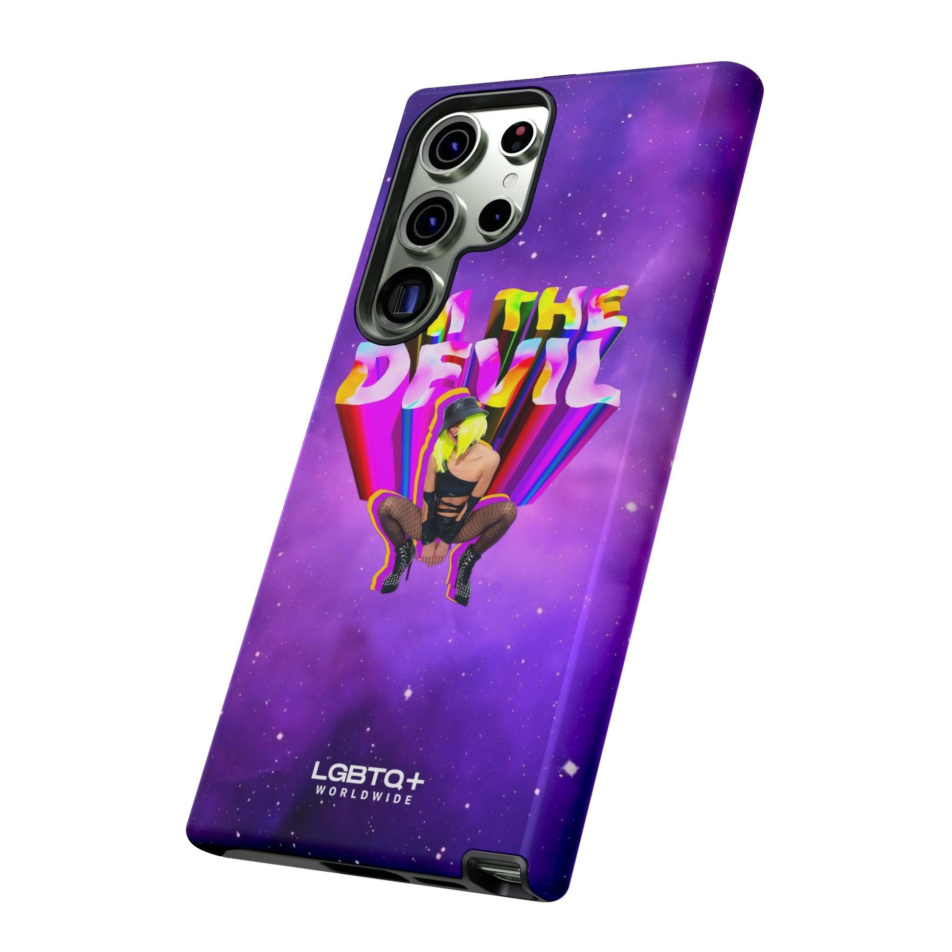 LGBTQWorldwide - ,,I AM THE DEVIL" Doppelgehäuse Handyhülle Accessories, Glossy, iPhone Cases, Matte, Phone accessory, Phone Cases, Samsung Cases, Thermo, Valentine's Day Picks lgbtq Bekleidung Accessoires unisex Zubehör