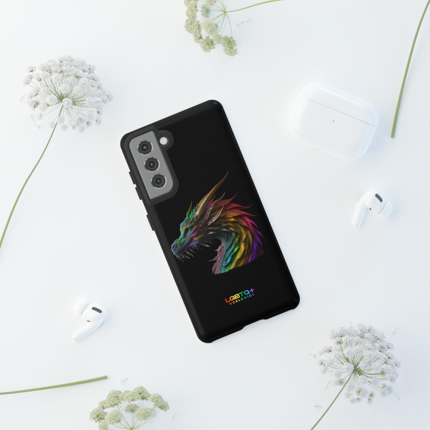 LGBTQWorldwide - ,,DRACHE" Doppelgehäuse Handyhülle Accessories, Glossy, iPhone Cases, Matte, Phone accessory, Phone Cases, Samsung Cases, tough, Valentine's Day Picks lgbtq Bekleidung Accessoires unisex Zubehör