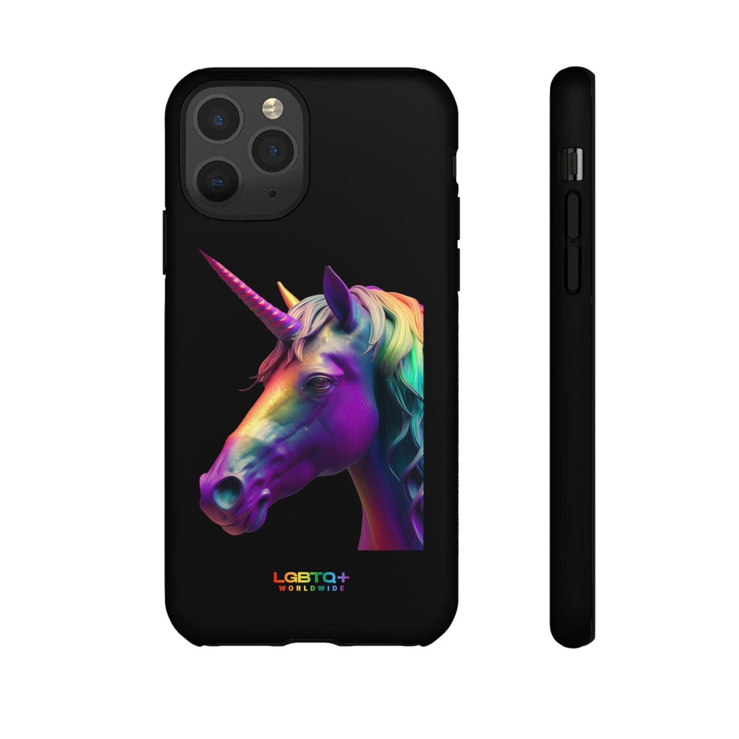 LGBTQWorldwide - ,,REGENBOGEN EINHORN" Doppelgehäuse Handyhülle Accessories, Glossy, iPhone Cases, Matte, Phone accessory, Phone Cases, Samsung Cases, tough, Valentine's Day Picks lgbtq Bekleidung Accessoires unisex Zubehör