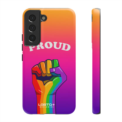 LGBTQWorldwide - ,,GLÜCKLICH" Doppelgehäuse Handyhülle Accessories, Glossy, iPhone Cases, Matte, Phone accessory, Phone Cases, Samsung Cases, Thermo, Valentine's Day Picks lgbtq Bekleidung Accessoires unisex Zubehör