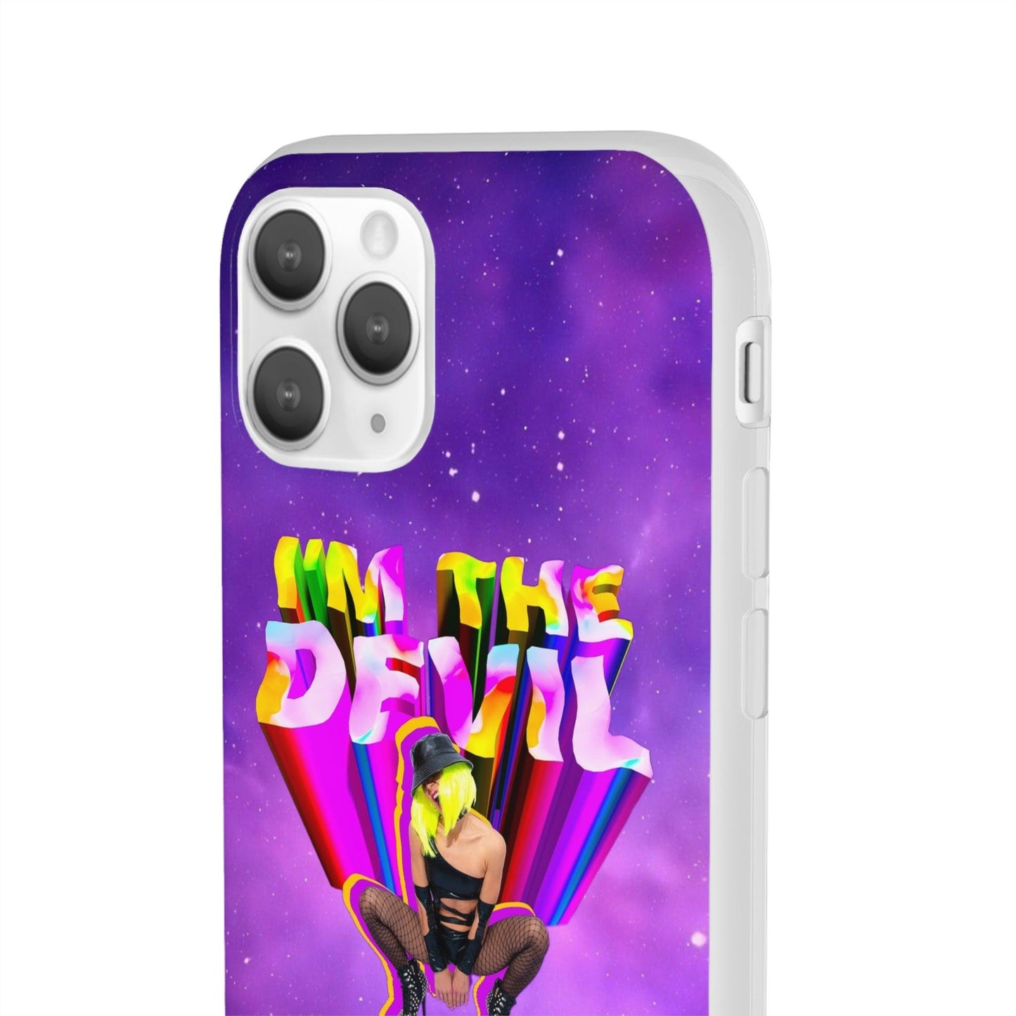 LGBTQWorldwide - ,,I AM THE DEVIL" Flexible Handyhülle Accessories, Case, iPhone, iPhone Cases, Phone accessory, Phone Cases, Samsung Cases, silikon, Valentine's Day promotion lgbtq Bekleidung Accessoires unisex Zubehör