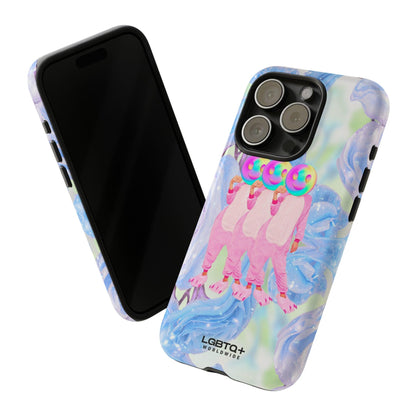 LGBTQWorldwide - ,,TEDDY BÄR" Doppelgehäuse Handyhülle Accessories, Glossy, iPhone Cases, Matte, Phone accessory, Phone Cases, Samsung Cases, Thermo, Valentine's Day Picks lgbtq Bekleidung Accessoires unisex Zubehör