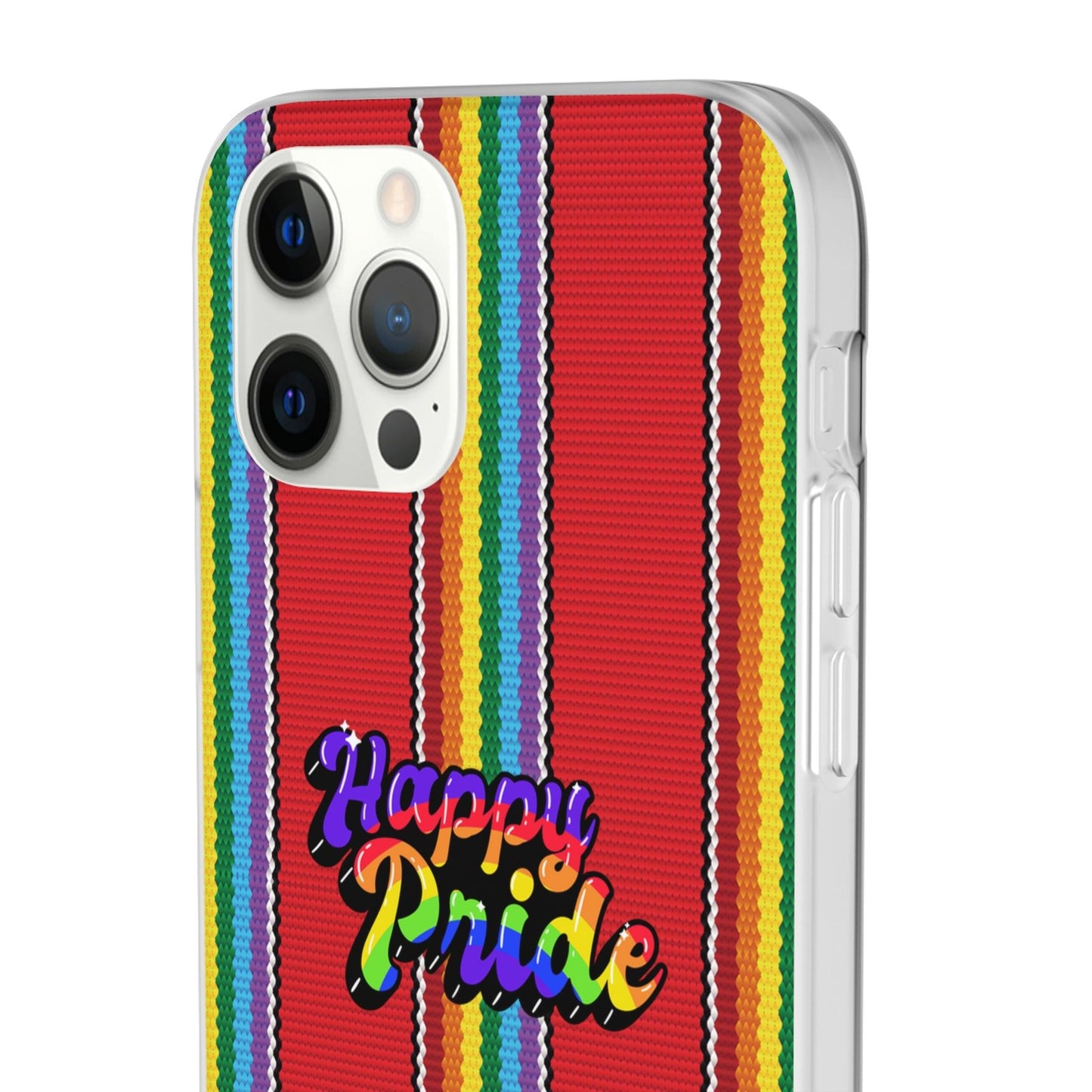 LGBTQWorldwide - ,,HAPPY PRIDE" Flexible Handyhülle Accessories, Case, iPhone, iPhone Cases, Phone accessory, Phone Cases, Samsung Cases, silikon, Valentine's Day promotion lgbtq Bekleidung Accessoires unisex Zubehör