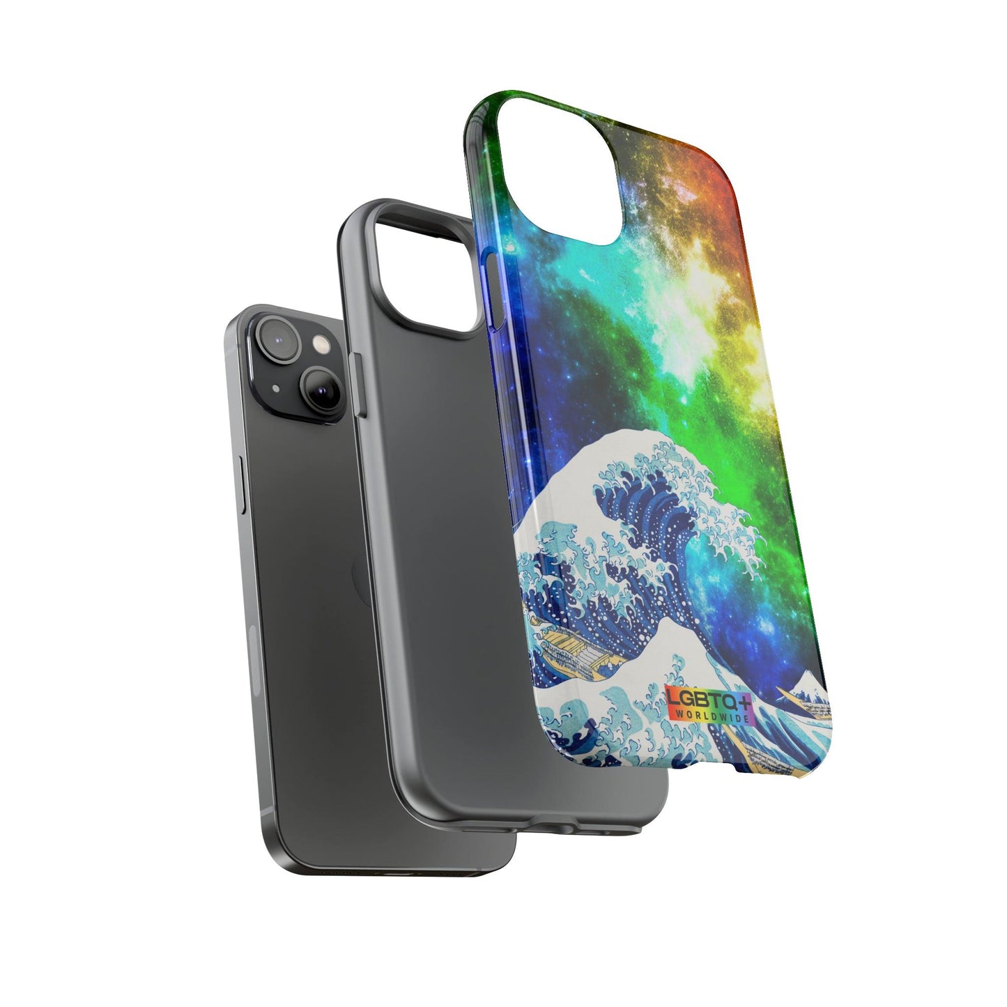 LGBTQWorldwide - ,,WELLE" Doppelgehäuse Handyhülle Accessories, Glossy, iPhone Cases, Matte, Phone accessory, Phone Cases, Samsung Cases, Thermo, Valentine's Day Picks lgbtq Bekleidung Accessoires unisex Zubehör