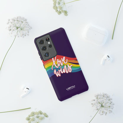 LGBTQWorldwide - ,,LIEBE GEWINNT" Doppelgehäuse Handyhülle Accessories, Glossy, iPhone Cases, Matte, Phone accessory, Phone Cases, Samsung Cases, Thermo, Valentine's Day Picks lgbtq Bekleidung Accessoires unisex Zubehör