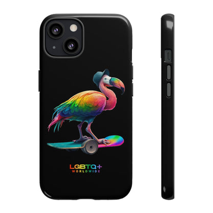 LGBTQWorldwide - ,,FLAMINGO" Doppelgehäuse Handyhülle Accessories, Glossy, iPhone Cases, Matte, Phone accessory, Phone Cases, Samsung Cases, tough, Valentine's Day Picks lgbtq Bekleidung Accessoires unisex Zubehör