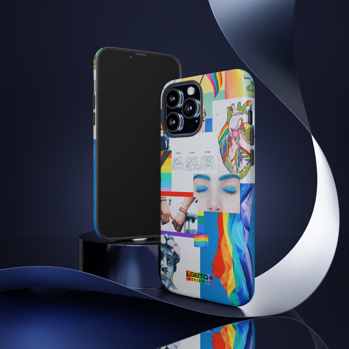 LGBTQWorldwide - ,,LEBEN"Doppelgehäuse Handyhülle Accessories, Glossy, iPhone Cases, Matte, Phone accessory, Phone Cases, Samsung Cases, Thermo, Valentine's Day Picks lgbtq Bekleidung Accessoires unisex Zubehör